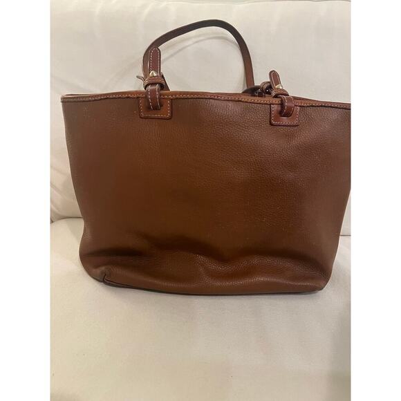 Dooney and Burke Tan Pebble Leather - Picture 2 of 10